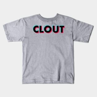 Clout Glitch Black Kids T-Shirt